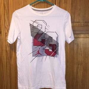 Jordan 22 white T-shirt, Jordan brand KIDS LARGE